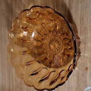 Vintage Anker Hocking Amber Bowl